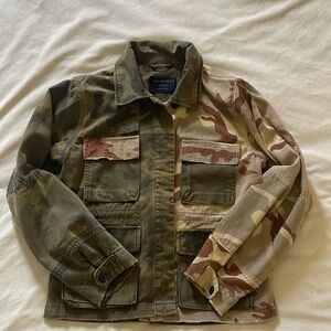 ALLSAINTS two tone army shirt jacket